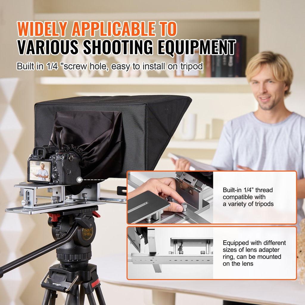 The 16" Teleprompter — Speak to Camera Without Losing Your Place