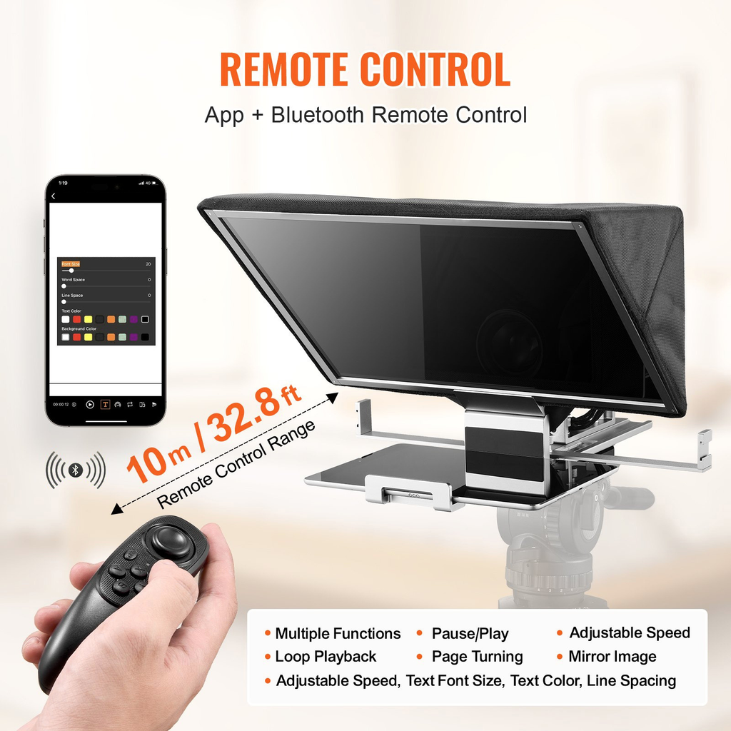 The 16" Teleprompter — Speak to Camera Without Losing Your Place